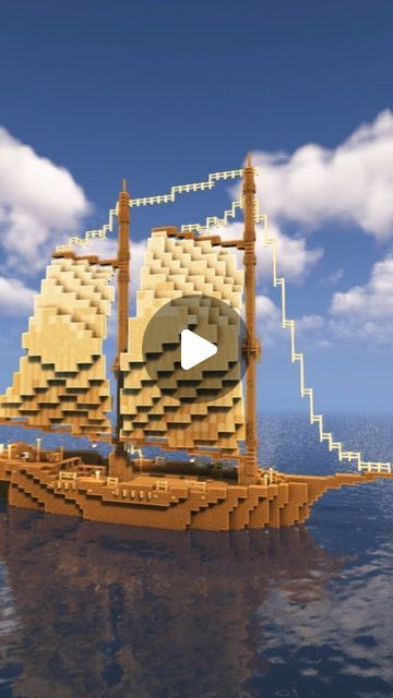 Minecraft Sailing Ship, Minecraft Ship Build, Minecraft Boat, Minecraft Beach, Play Bakery, Minecraft Tutorial, Minecraft Builds, February 8, Make Yourself