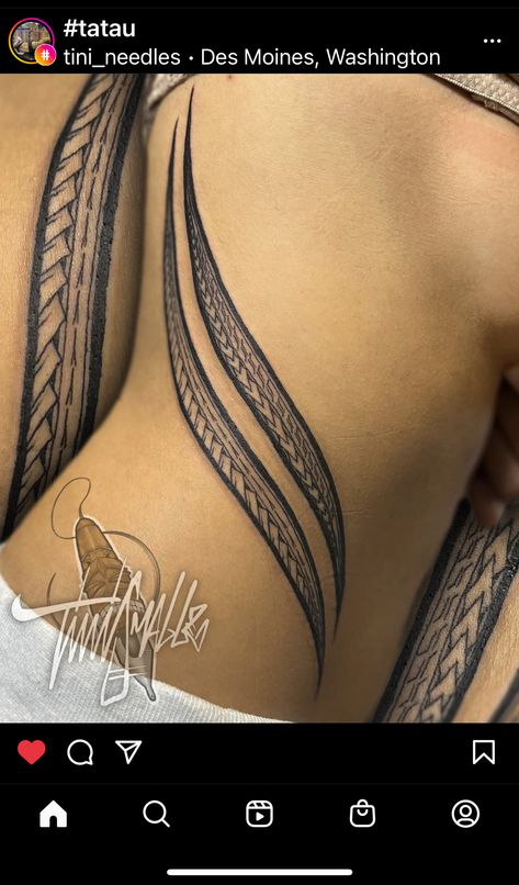 Negative Band Tattoo, Maui Tattoo Women, Polynesian Tattoo Designs Pattern, Kirituhi Tattoo, Tattoo Pols, Maori Tattoo Frau, Tribe Tattoo, Trible Tattoos, Waist Tattoo