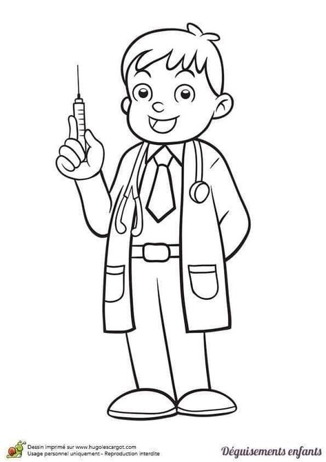 Doctor Coloring Pages, Community Helpers Printables, Community Helpers Worksheets, Family Activities Preschool, Doctor Drawing, Community Helpers Theme, People Who Help Us, Kindergarten Coloring Pages, Disney Princess Coloring Pages