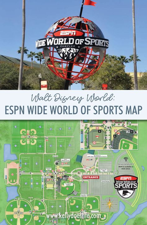 ESPN Wide World of Sports Map at Walt Disney World. Sports competitions, stadiums, and more! Espn Wide World Of Sports Walt Disney, Cheer Nationals, Disney Map, Wide World Of Sports, Family Vacation Planning, Disney World Christmas, Disney Board, Competitive Cheer, Disney World Planning