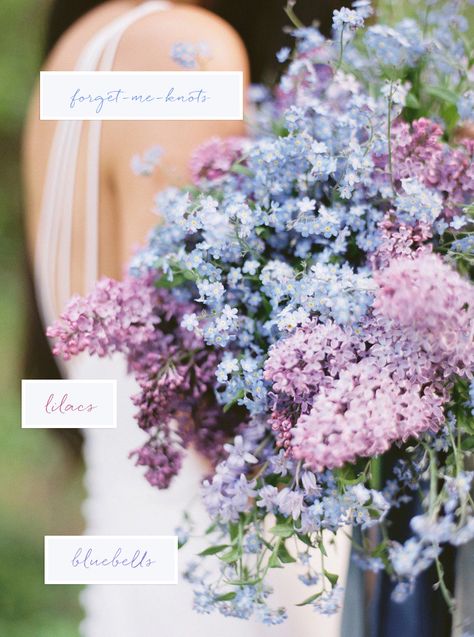 Bridal Bouquet With Lilacs, Eucalyptus And Lilac Wedding, Dusty Blue Lilac Bouquet, Blue Lilac Bouquet, Powder Blue And Lilac Wedding, Lilac Flower Bouquet Wedding, Buqet Flowers Lilac, Lilac Flower Wedding Decorations, Wedding Bouquets Lilac