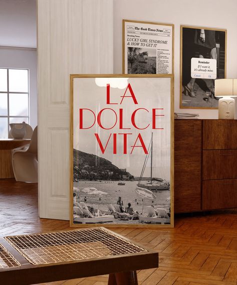 Vintage Coastal Wall Art, La Dolce Vita Print, Out of Office, Vintage Bar Cart Art, Italian Summer Wall Art Instant Download - Etsy Animal Print Rooms, Vintage Bar Cart, Italian Wall Art, Office Vintage, Bottle Design Packaging, Summer Wall Art, Bar Cart Art, Vintage Bar Carts, Vintage Coastal