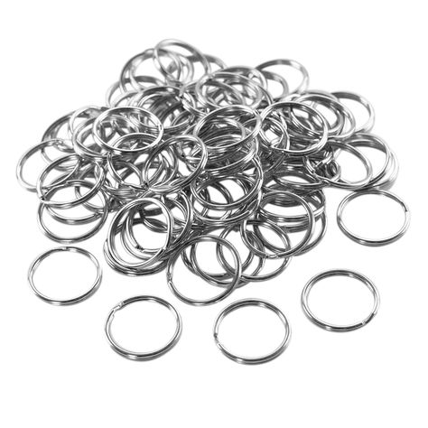 1" (25mm) Nickel Plated Silver Steel Round Edged Split Circular Keychain Ring Clips for Car Home Keys Organization, Arts Home Keys, Cool Keychains, Diy Gadgets, Student Christmas Gifts, Fall Rings, Keychain Ring, Key Organizer, Split Rings, Car Home