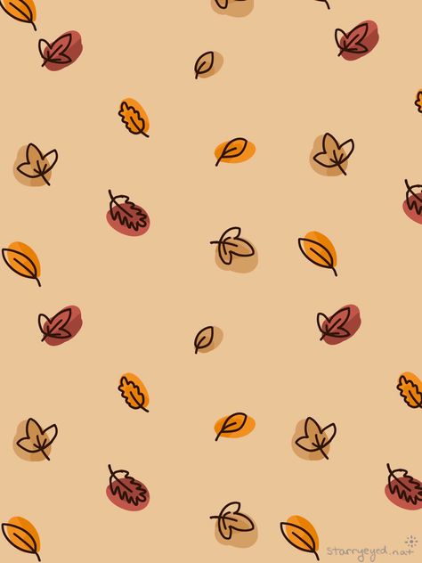 Fall Background Cartoon, Cute Leaf Wallpaper, Cartoon Leaves Wallpaper, Cute Fall Leaves Wallpaper, Leafs Wallpapers Autumn, Cartoon Leaves Fall, Fall Leaves Background Aesthetic, Colorful Leaves Wallpaper, Fall Background Leaves