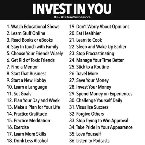 How To Improve Yourself, Habits To Improve Your Life, Invest In Yourself, Personal Improvement, How To Stop Procrastinating, Self Care Activities, Life Advice, Self Improvement Tips, Good Advice