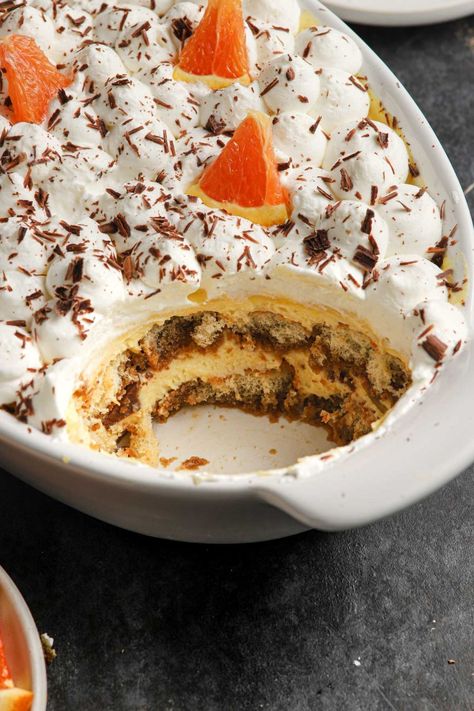 Orange Tiramisu, Mascarpone Filling, Orange Curd, Orange Dessert, Italian Dessert, Baking Science, Tiramisu Recipe, Impressive Recipes, Coffee Chocolate