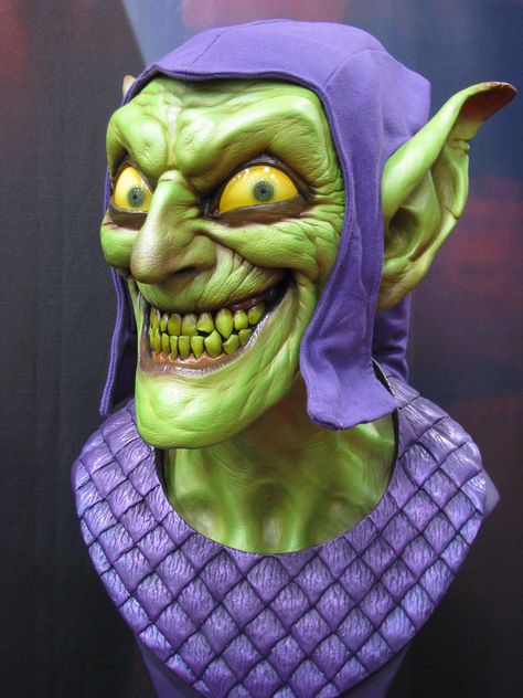 Green Goblin Bust | Flickr - Photo Sharing! Goblin Art, Halloween Pumpkin Designs, Pumpkin Designs, Green Goblin, Pumpkin Design, Halloween Pumpkin, Halloween Pumpkins, Drawing Ideas, Carnival