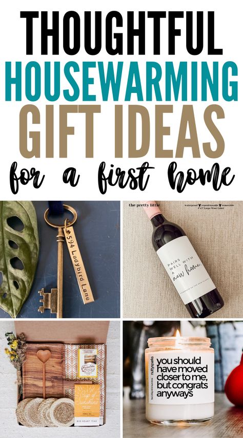 Looking for the best first-home housewarming gift ideas? Discover the best things to gift someone moving into a new home for the first time! Whether they're moving by themself for the first time, are brand new homeowner, or for a couple moving in together, we've selected the most useful things they'll need as well as personalized gifts. Witchy Housewarming Gifts, New Homeowner Hacks, New Home Cricut Ideas, House Warming Gift Ideas For A Man, House Warming Gift For A Man, First House Gift Ideas, Diy House Warming Gift Ideas, Good Housewarming Gifts, First Time Home Buyer Gift