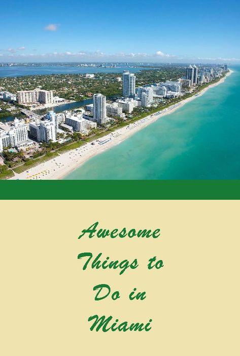 Awesome Things to Do in Miami Miami Bucket List, Miami Sightseeing, Where To Stay In Miami, Miami Attractions, Ship Travel, Things To Do In Miami, Miami Restaurants, Miami Travel, Enjoy Yourself