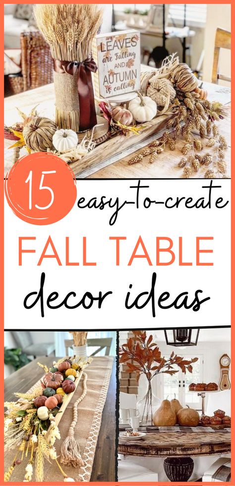 Fall Table Centrepiece, Fall Farmhouse Table Decor Dining Room, Diy Farmhouse Table Centerpiece, Fall Decor Ideas For The Home Dining Table, Fall Decor Ideas For Dining Room Table, Square Table Fall Decor, Fall Table Centrepiece Ideas, Easy Fall Dining Table Decor, Hobby Lobby Fall Table Decor