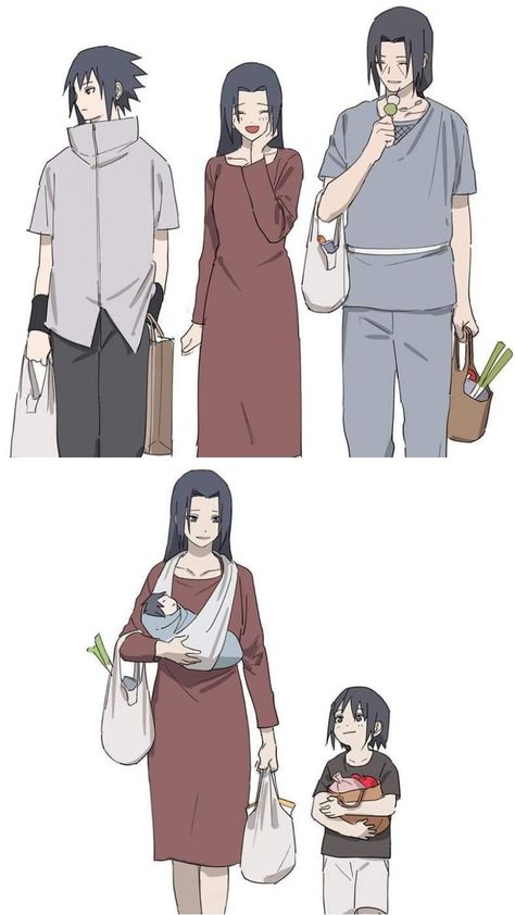 Sakura And Uchiha Clan, Sakura X Uchiha Clan, Mikoto Uchiha, Last Game Manga, Uchiha Family, Naruto Uchiha, Sasuke And Itachi, Uchiha Itachi, Naruto Images