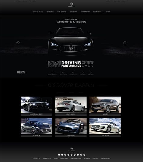 20 Automotive Website Designs For Your Inspiration - Hongkiat Car Detailing Website Design, Car Detailing Website, Rental Car Website, Car Website Design, Limo Luxury, Car Rental Website, Car Expo, Automotive Website, Car Websites