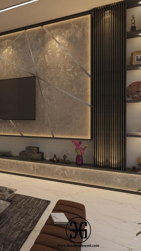 Tv Unit Wall, Tv Cabinet Design Modern, Cabinets Design Ideas, Modern Tv Unit Designs, Tv Unit Design Modern, Modern Tv Wall Units, Modern Tv Cabinet, Interior Design Videos, Cabinets Design