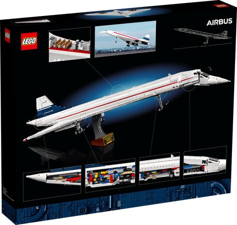 LEGO Icons 10318 Concorde | Set Preview | The Lego Car Blog Lego Basic, Delta Wing, Construction Lego, Projects For Adults, Buy Lego, Lego Cars, Landing Gear, Lego Design, Model Aircraft