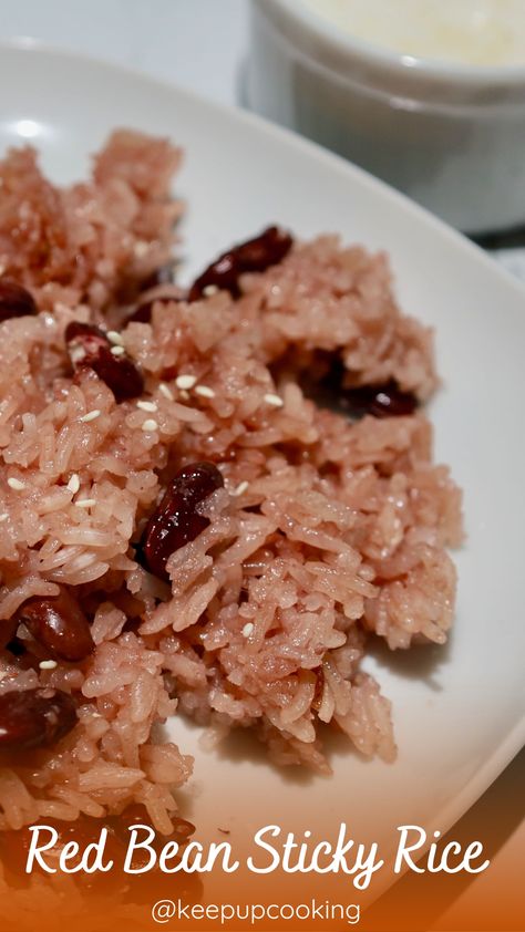 red bean sticky rice, red bean recipe Sticky Rice Recipe, Rice With Beans, Vietnamese Rice, Azuki Bean, Bring Good Luck, Red Bean Paste, Red Bean, Glutinous Rice, Sticky Rice