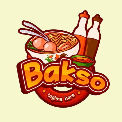 Bakso indonesian food character mascot | Premium Vector #Freepik #vector #noodle-soup #meatball #chinese-food #chinese-noodles Soup Logo Design Ideas, Logo Food Design, Food Logo Design Ideas, Logo Design For Restaurant, Dimsum Mentai, Logo Kuliner, Soup Meatball, Food Character, Food Brand Logos