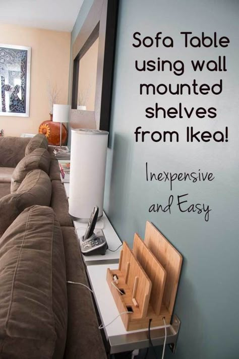 Check out this amazing round up of over 50+ IKEA hacks. I love love love IKEA. I think I want to do all of these, so amazing! Ikea Ekby, Ikea Desk Hack, Built In Sofa, Hacks Ikea, Casa Clean, Ikea Living Room, Ikea Shelves, Ikea Hackers, A Living Room