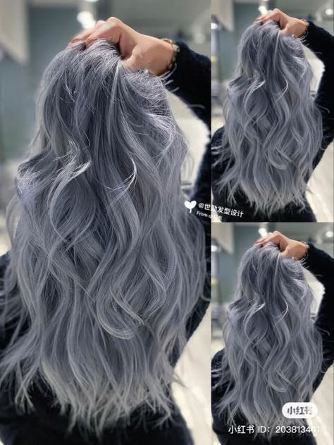 Silver Blue Hair, Fall Blonde Hair Color, Fall Blonde Hair, Korean Hair Color, Hair Color Underneath, Peekaboo Hair, Hair Inspiration Long, Hair Color Streaks, Hair Streaks