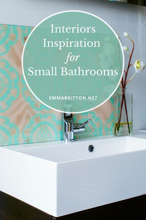 geometric mint green small bathroom vanity splashback Bathroom Sink Splash Back Ideas, Bathroom Splashback Ideas, Shower Splashback, Bathroom Splashback, Utility Area, Bath Surround, Tile Splashback, Bathroom Vanity Unit, Spa Interior Design