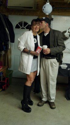 Abby and Gibbs NCIS Ncis Halloween Costumes, Ncis Costume, Paulie Perrette, Gibbs Ncis, Mark Harmon, Character Costumes, Ncis, Geek Out, Hallows Eve