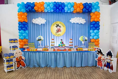 Dragonball Z Cake, Goku Birthday, Naruto Birthday, Dragon Birthday Parties, Dragon Birthday, Dragon Party, Mickey Mouse Party, Birthday Surprise Party, 6th Birthday Parties