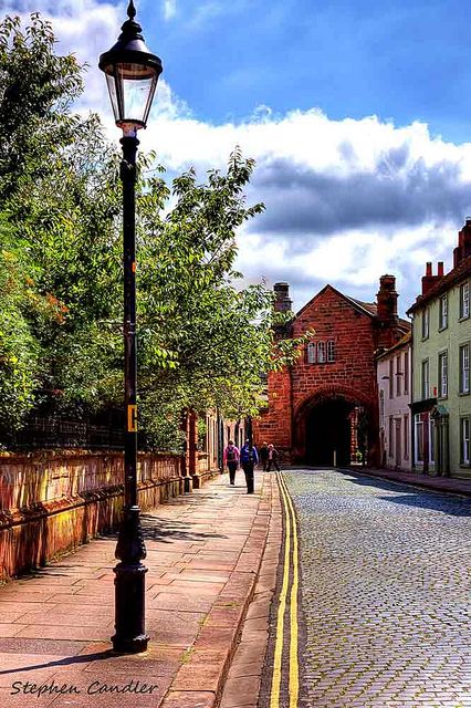 Looking Down Abbey Street by Light+Shade [spcandler.zenfolio.com], via Flickr Carlisle Cumbria, Cumbria England, Lake District England, English Village, The Cathedral, Light Shade, Cumbria, Carlisle, Lake District