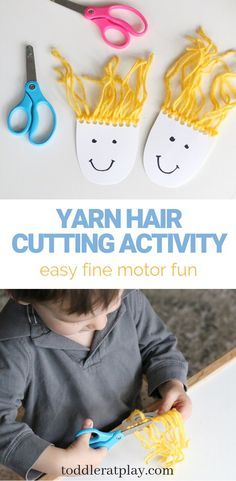 36 idées de Yarn Crafts for kids en 2022 | activité avec de la laine, artisanats d'insecte, activité noël Movement Ceramics, Hair Yarn, Crafts Storage, Preschool Fine Motor, Yarn Hair, Fine Motor Skills Activities, Scissor Skills, Motor Skills Activities, Easy Arts And Crafts