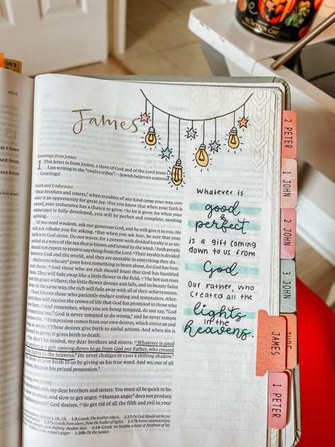 Luke 16 Bible Journaling, Bible Journaling Guide, Bible Book Mark Ideas, Niv Bible Journaling, John Chapter 1 Bible Journaling, Bible Journaling In Bible, Bible Doodles Journaling, Book Of Mormon Journaling Ideas, James Bible Journaling