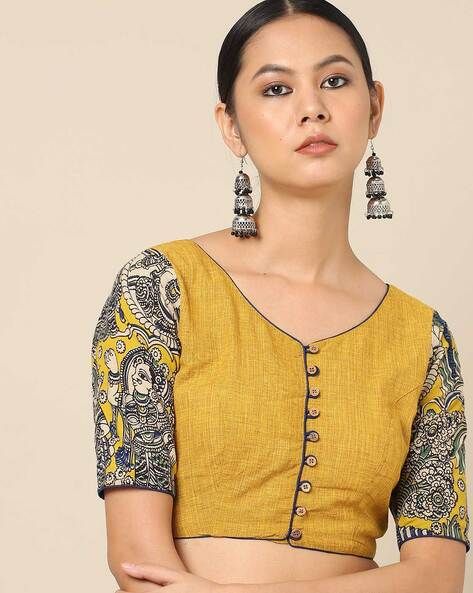 Mustard Yellow Saree Blouse Combination, Mustard Yellow Blouse, Blouse Design Images, Trendy Blouse, Yellow Saree, Saree Blouse Designs Latest, Trendy Blouse Designs, Trendy Blouses, Blouse Designs Latest