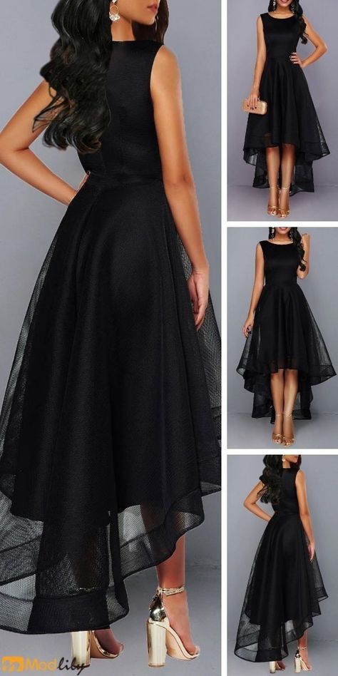 Ramadan Dress, Drawing Dress, Black Dress Style, Dress For Prom, Sleeveless Black Dress, Dress Design Drawing, Eid Dresses, Stylish Party Dresses, Indian Designer Outfits