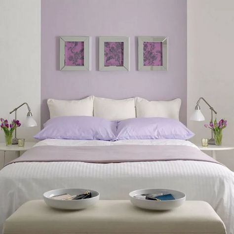 Tips and Photos for Decorating the Bedroom With Lavender Purple And White Bedroom, Lilac Bedroom, Lavender Bedroom, Bedroom Purple, Purple Bedrooms, Purple Bedroom, Purple Rooms, Purple Walls, Bedroom Color Schemes