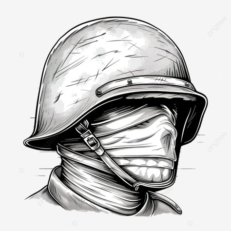 soldier ukraine army helmet line art vintage tattoo or print design soldier war ukraine png Helmet Drawing, Soldier Tattoo, Spooky Forest, Helmet Tattoo, Army Helmet, Drawing Examples, Helmet Design, Vintage Tattoo, Step Drawing