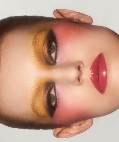 80s Editorial Makeup, Editorial Eyeshadow, Sarah Holt, Bird Makeup, Monochromatic Makeup, Makeup 2024, Lip Shades, Couture Makeup, 90s Makeup