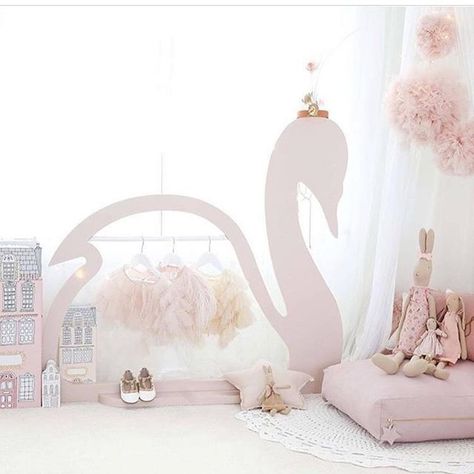 Swan Nursery Decor, Ballet Nursery, Ballerina Nursery, Nursery Decor Ideas, Devine Design, Girl Nursery Themes, Princess Nursery, Swan Princess