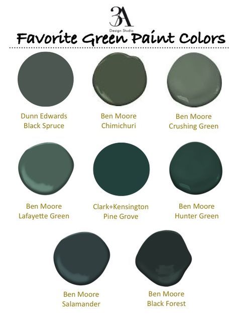 A big trend in the kitchen design world right now are deep green cabinets. Dark and deep greens give off a earthy sophistication which we love. Below, we rounded up our favorite deep green paint colors for you. Do you have a favorite green paint color? Dunn Edwards - Black Spruce Via Forest Green Master Bed, Benjamin Moore Salamander Cabinets, Deep Forest Green Paint, Forest Green Living Room Color Scheme, Benjamin Moore Lafayette Green, Benjamin Moore Black Forest Green, Favorite Green Paint Colors, Lafayette Green, Green Cabinet