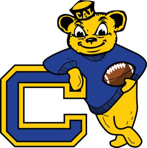 California Berkeley Golden-bears Retro Logo Cal Berkeley Logo, Retro Bear Illustration, University Of Michigan Logo, College Football Logos, Logo Outline, Cal Bears, California Bear, Sports Logo Design, Bear Logo