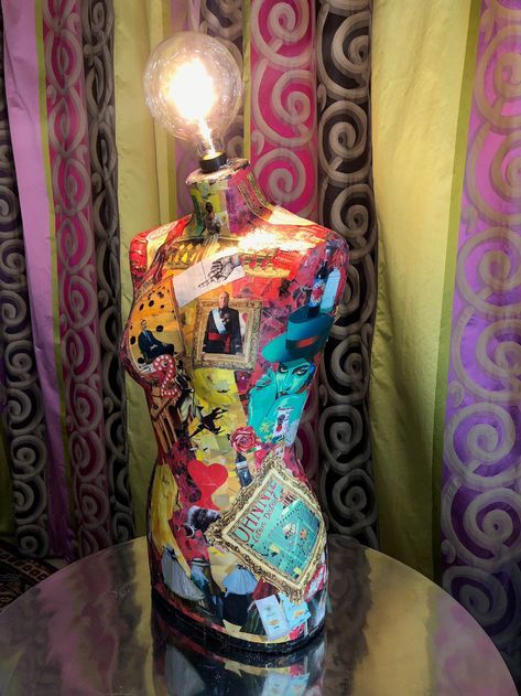 Mail - Dayle Jo Ann Neubauer - Outlook Manequin Ideas Lamp, Upcycle Mannequin, Mannequin Room Decor, Funky Lamps Unique, Funky Lamp Shade, Mannequin Lamp Diy, Maximalist Lamps, Upcycled Figurines, Maximalist Lamp