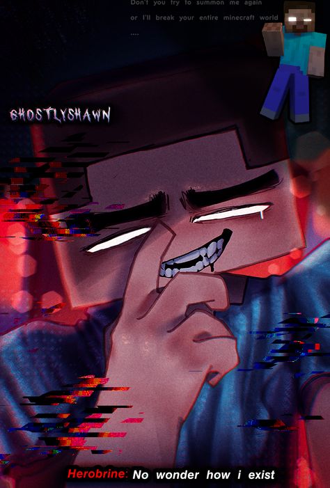 Herobrine Fanart Herobrine Fanart, Minecraft Creepypasta, Herobrine Minecraft, Herobrine Wallpaper, Minecraft Herobrine, Minecraft Screenshots, Ice Scream, Minecraft Videos, Silly Games