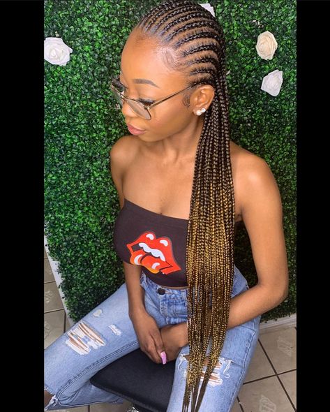 @hbmecollection 🇭🇹 on Instagram: “MEDIUM STRAIGHT BACKS FEED IN BRAIDS 💫OMBRÉ 💫swipe left💫) FOLLOW @hairbymarienesther 🥰 • • MAY IS FULLY BOOKED. JUNE BOOKING WILL BE OPEN…” Ombre Straight Back Braids, Medium Straight Backs, Straight Back Feed In Braids, Straight Back Hairstyles, Straight Backs, Straight Back Braids, Feed Ins, Feed In Braids, Tan Skin Blonde Hair