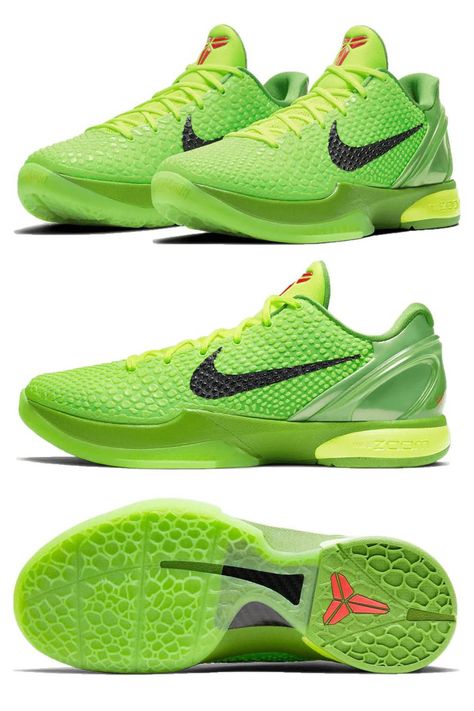 Kobe 6 Shoes, Kobe Grinch, Grinch Board, Kobe 6 Grinch, Basketball Shoes Kobe, Kobe 6 Protro, Bball Shoes, Basket Shoes, Hoop Shoes