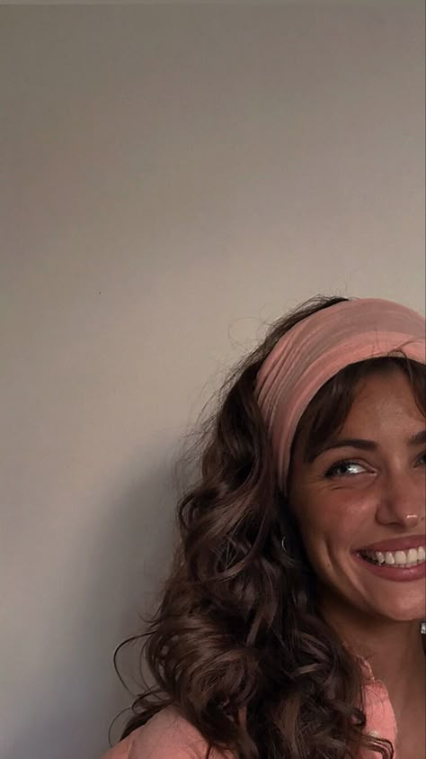 Vibe Hippie, Enchanted April, Curly Hair Headband, The Spanish Love Deception, Spanish Love Deception, Warm Scarves, Selfie Inspo, Pixie Hair, Amazing Hair