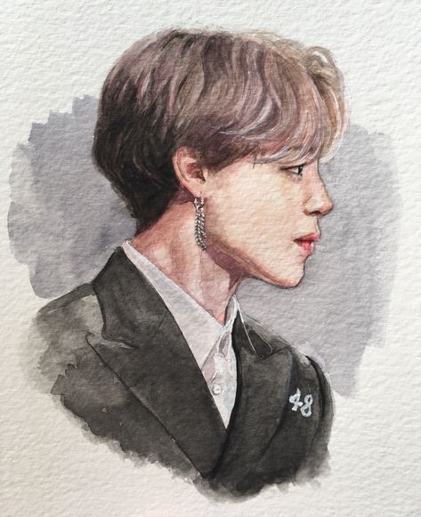 ً on Twitter: "Where has my THIS watercolour skills gone omg… " Jimin Fanart, Kpop Art, Bts Fan Art, Kpop Drawings, Fanart Bts, Bts Art, Bts Drawings, Kpop Fanart, A Drawing