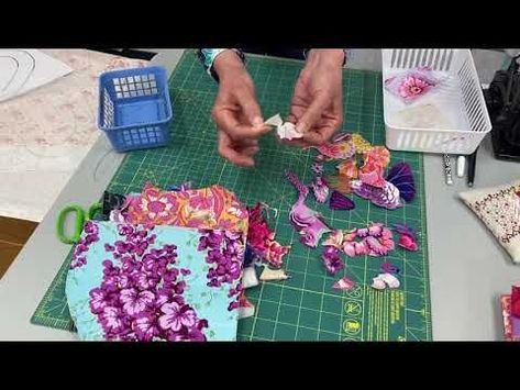 Collage quilting - welcome beginners - YouTube | Collage diy, Collage art projects, Quilting videos Quilt Collage Ideas, Fabric Collage Quilt, How To Collage Quilt, Quilt Collage Patterns, Collage Quilting Ideas, Collage Quilts Ideas, Art Quilts Tutorial, Laura Heine Collage Quilts Tutorial, Collage Quilts Tutorials How To Make