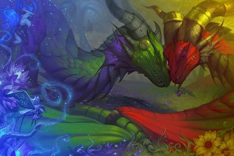 Ysera Wow Fanart, World Of Warcraft Ysera, Wow Fanart World Of Warcraft, Ysera World Of Warcraft, Wow Fanart, Dragon Stuff, Here Be Dragons, Warcraft Art, Crystal Dragon