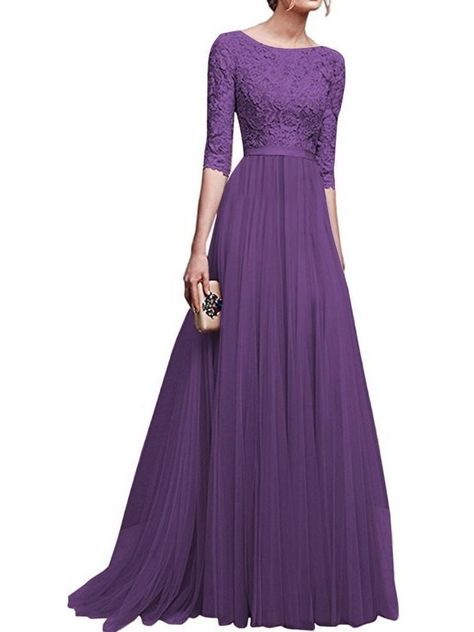 5e76bef6e019b2541ff53db39f407a98desc53874910ri Chiffon Party Dress, Evening Dress Long, Chiffon Lace Dress, 파티 드레스, Elegant Prom Dresses, Dress With Sleeves, Chiffon Evening Dresses, Dress Chiffon, فستان سهرة