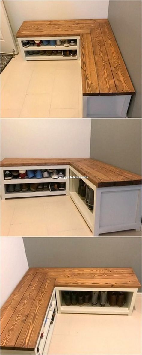 Shoe Aesthetics, Shoe Shelf Diy, Diy Shoe Rack Ideas, Cabinet Shoes, Shoe Rack Ideas, Shoe Outfits, Vstupná Hala, Shoe Organization, Ideas Closet