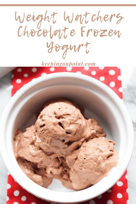 Chocolate Frozen Yogurt – 1 Freestyle Point Chocolate Frozen Yogurt, Weight Watchers Vegetarian, Sandwich Vegetarian, Weight Watcher Desserts, Frozen Yogurt Recipes, Weight Watchers Meal Plans, Weight Watchers Snacks, Weight Watchers Recipes Desserts, Weight Watchers Smart Points