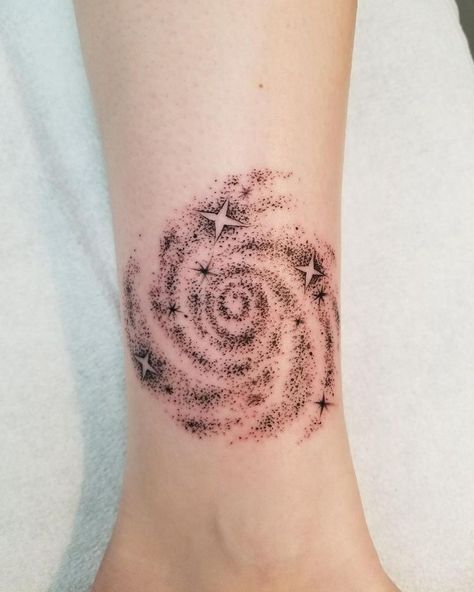 Stippling Tattoo, Planet Tattoo, Shooting Star Tattoo, Spiral Tattoos, Universe Tattoo, Planet Tattoos, Galaxy Tattoo, Shape Tattoo, 4 Tattoo