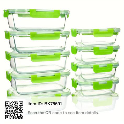 Glass Meal Prep Containers, Glass Meal Prep, Glass Storage Containers, Pantry Organizers, Office Lunch, Outdoor Play Equipment, Meal Prep Containers, Glass Food Storage, Glass Food Storage Containers