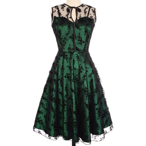 Emerald Onyx Lace Cocktail Dress (£54) ❤ liked on Polyvore featuring dresses, lace, emerald, green, black, onyx dress, black dress, green lace dress, black lace cocktail dress and kohl dresses Knowledge Cleric, 1950s Prom Dress, Hogwarts Shifting, 1950s Fashion Dresses, Lace Cocktail Dress, Vintage 1950s Dresses, Green Dresses, Creation Couture, Dresses 2020